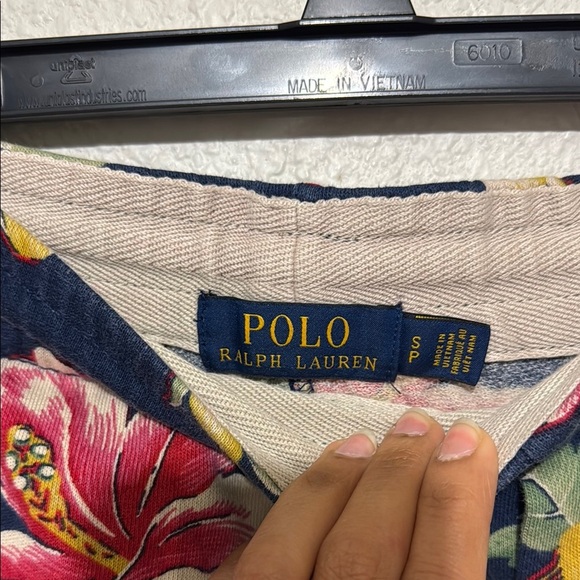 Polo Ralph Lauren Summer Tropical Floral French Terry Shorts Navy and Multicolor - Picture 5 of 7
